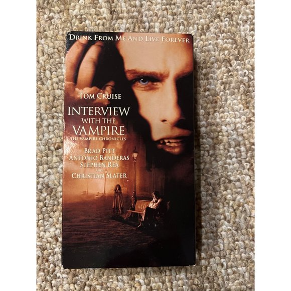 Interview With The Vampire VHS 1994 Tom Cruise Brad Pitt Kirsten Dunst Rated R - Picture 1 of 2
